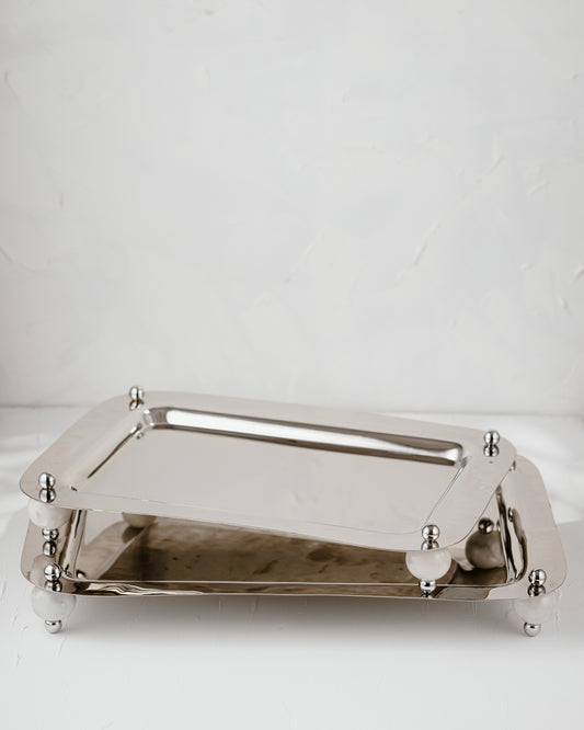 Silver Stone Rectangle