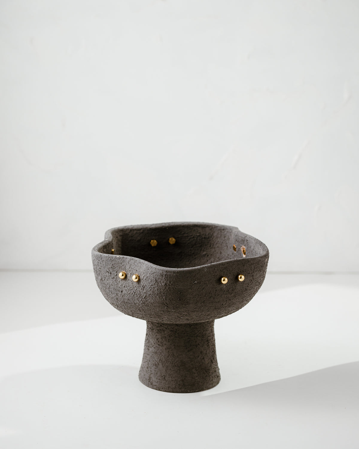Terra Brass Pedestal Bowl