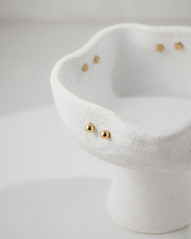 Terra Brass Pedestal Bowl