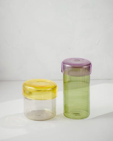 Hue Glass Jars