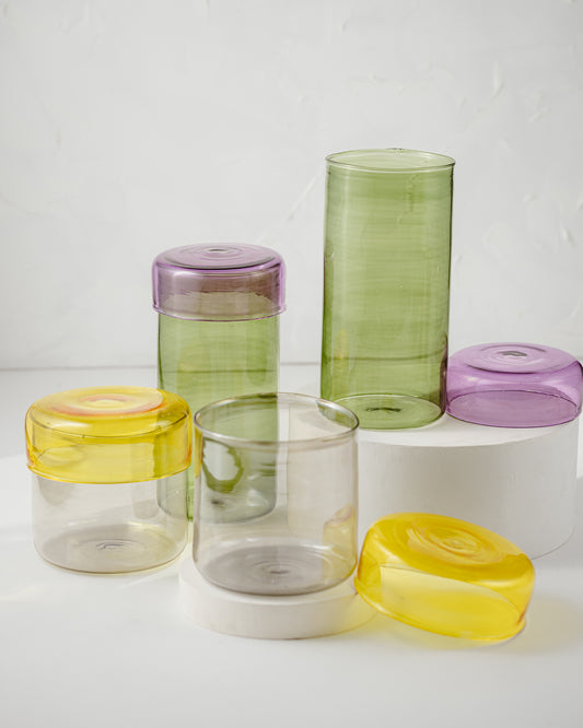 Hue Glass Jars