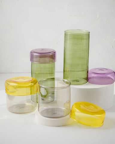 Hue Glass Jars