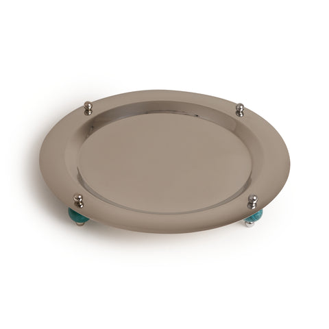 Silver Stone Round