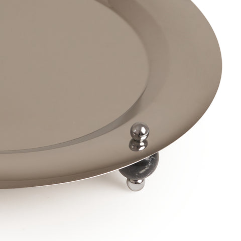 Silver Stone Round