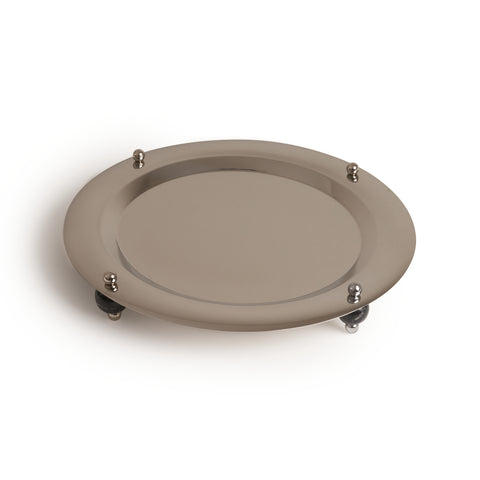 Silver Stone Round