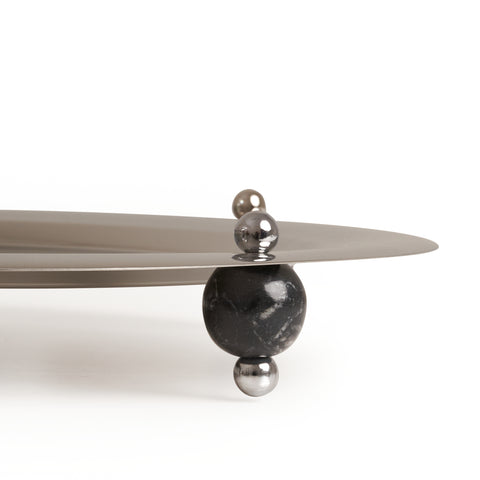 Silver Stone Round
