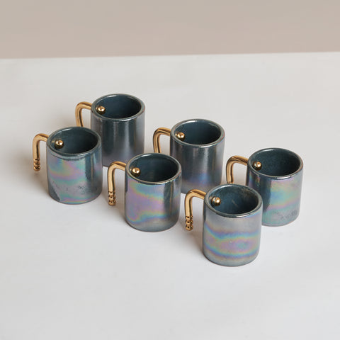 Terra Brass Espresso Mugs