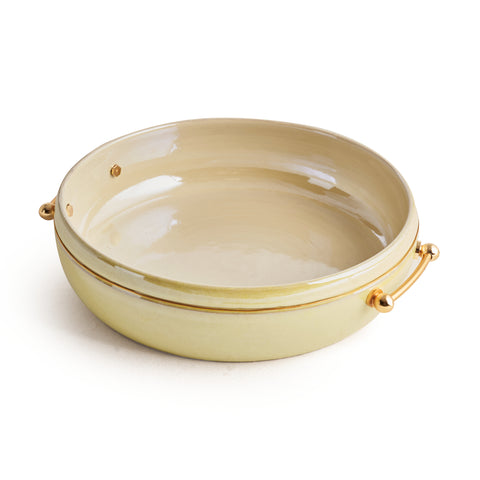 Terra Brass Serving Plate