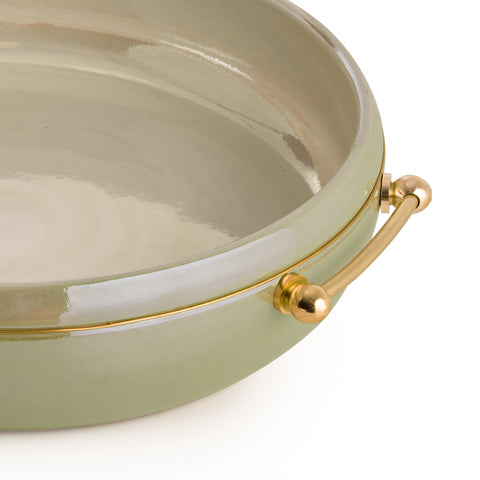 Terra Brass Serving Plate