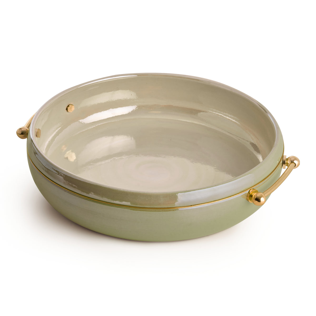 Terra Brass Serving Plate