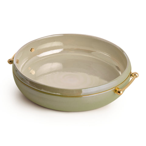 Terra Brass Serving Plate