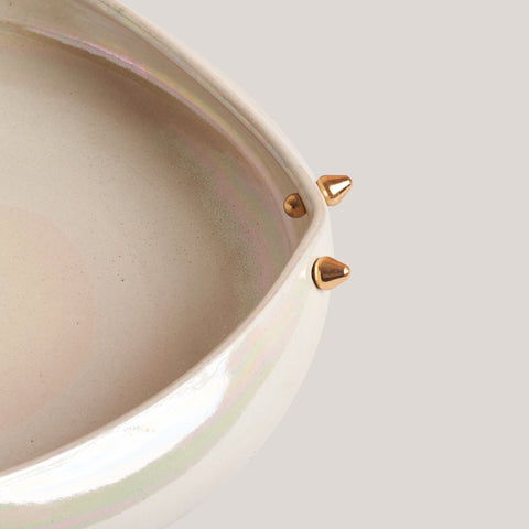 Terra Brass Squared Bowl