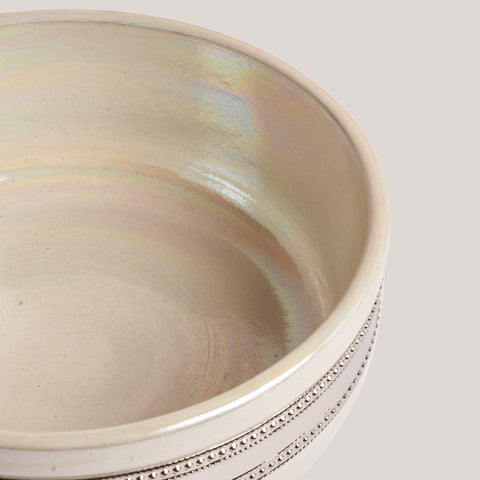 Terra Brass Round Pot