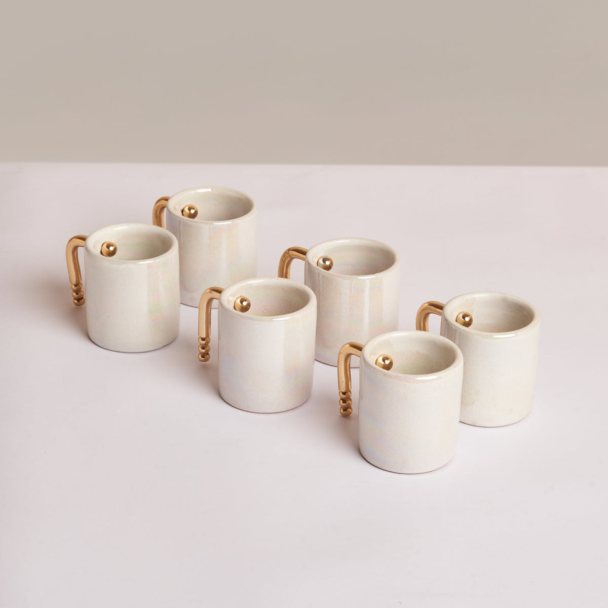 Terra Brass Espresso Mugs